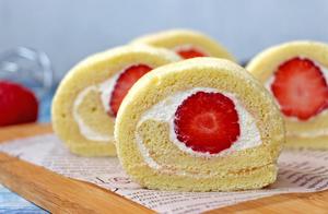Strawberry Mountain Roll Cake—Seemingly Ordinary, Surprisingly Delightful When Cut