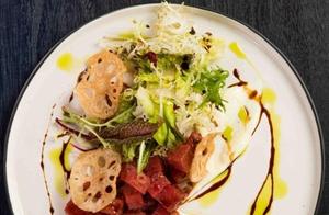 Tuna Salad, Steamed Sea Bass Meatloaf, Mala Fish Roe