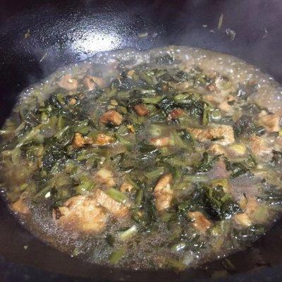 #一起加油，我要做A+健康宝贝# 雪菜肉丁手擀面