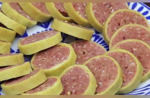 Homemade Pork Cured Sausage, Fresh, Fragrant, Nutritious and Delicious; Fried Egg with Sausage, Super Simple and Delicious