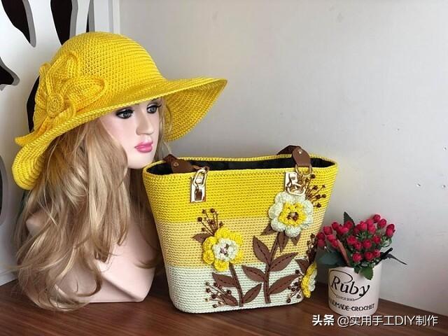 普拉达女王「针织作品」精美的帽子和包包套装,时尚的你值得拥有