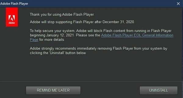 Windows 10等软件全部封杀 Flash彻底说再见