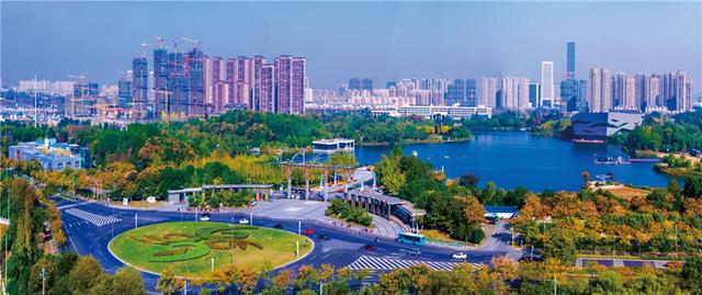 在家看天下·每日一景|泰州天德湖公园:水清景美入画来 动静交融惹人