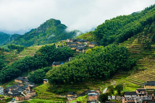 旅行百事通@福建最美的梯田之一,藏在宁德福安白云山北侧,极为原生态未开发