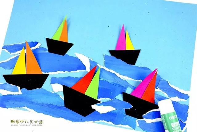 你的育儿经|儿童画教程｜幼儿趣味画--摇摇摆摆海上的船