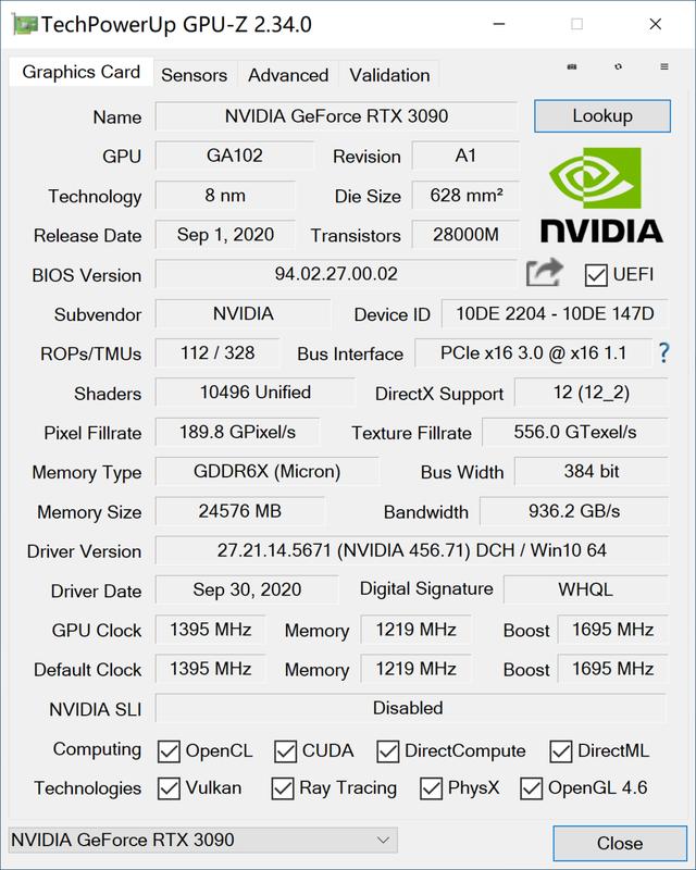 把玩NVIDIA GeForce RTX 3090 Founders Edition显卡