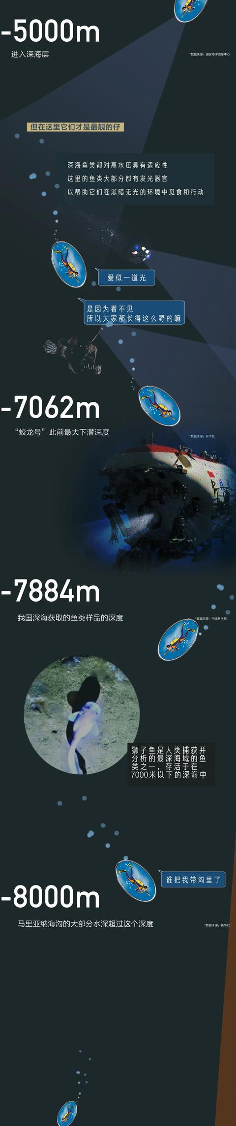 #旅行百事通#【世界海洋日】海底最深处能看见什么