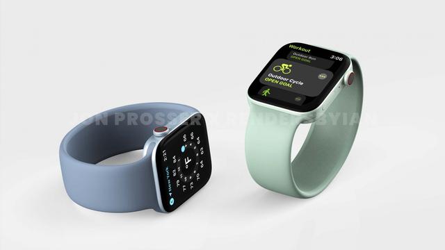 爆料|第七代Apple Watch渲染图曝光：全新设计、新增配色