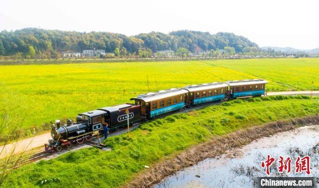 新华网客户端:美如画!这里有一列开向春天的火车