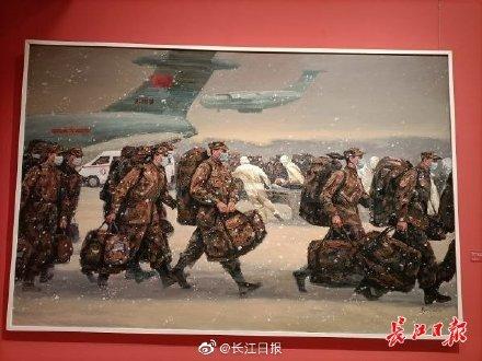 钟南山袁隆平雕塑亮相建党百年美术展多幅画作含有武汉元素