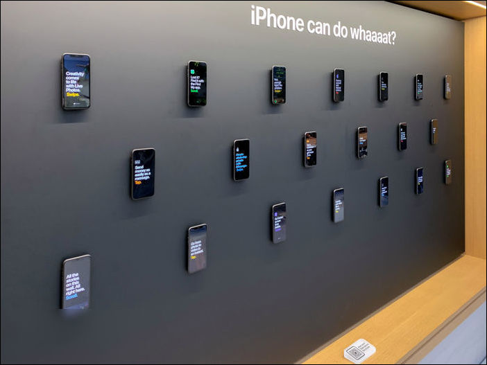 太平洋电脑网▲iPhone 能做什么?这一墙的 iPhone 邀你学习