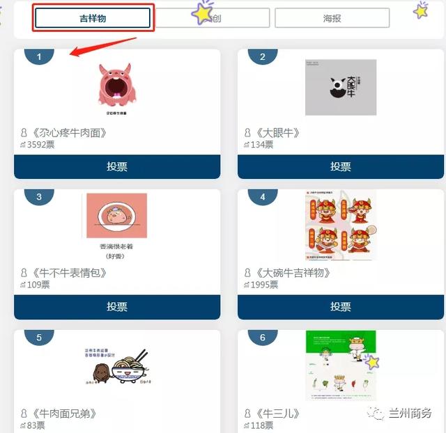 兄die,牛大喊你为喜欢的牛肉面作品投票啦