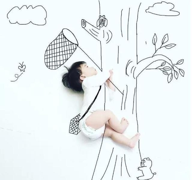 「超级宝妈」“神一般”的爸爸把儿子画进了宫崎骏的作品里，11万网友被暖心了