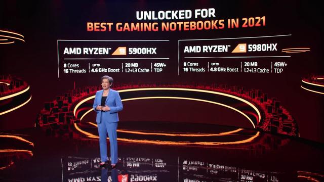 AMD推出Ryzen 5000移动处理器 最高8核心极速可达4.8GHz