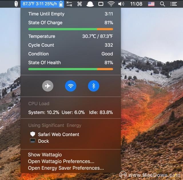 Wattagio for Mac(电池管理)