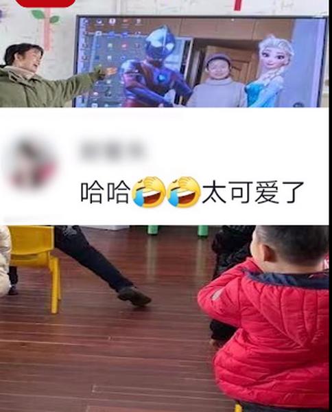 幼儿园老师PS和爱莎“合影”引小朋友羡慕，孩子惊讶地问：怎么认识的？