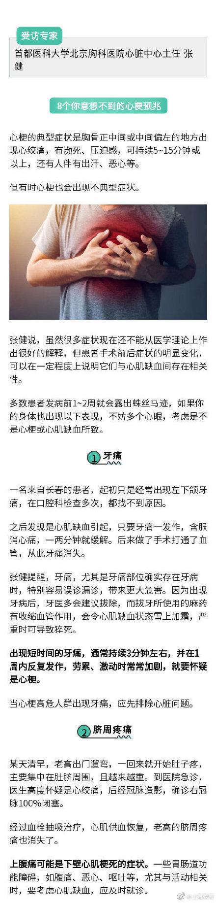 为何心梗会缠上年轻人？出现这8种预兆要警惕