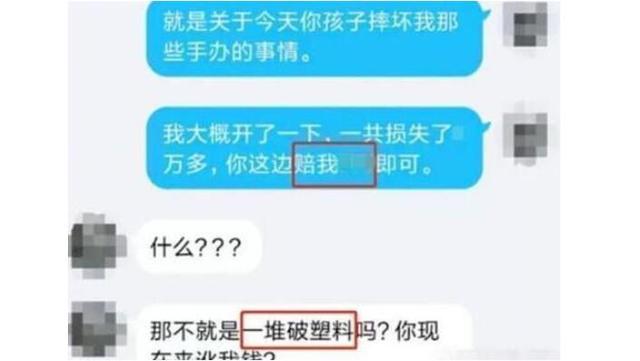 “不就是一堆破塑料吗？”20万手办被孩子摔坏，家长开始耍赖