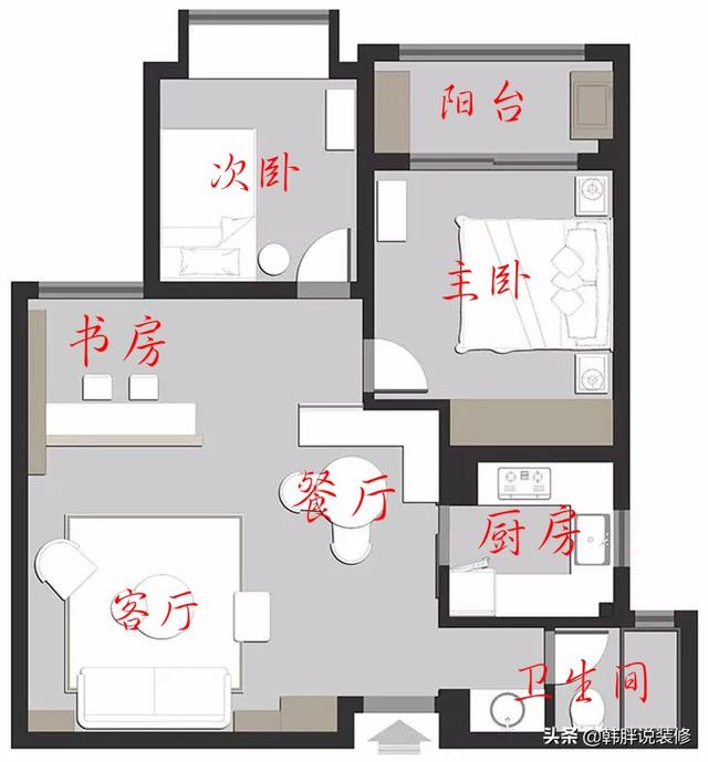 听老婆建议在客厅砌半堵墙，发现太实用了，餐厅卡座也是点睛之笔