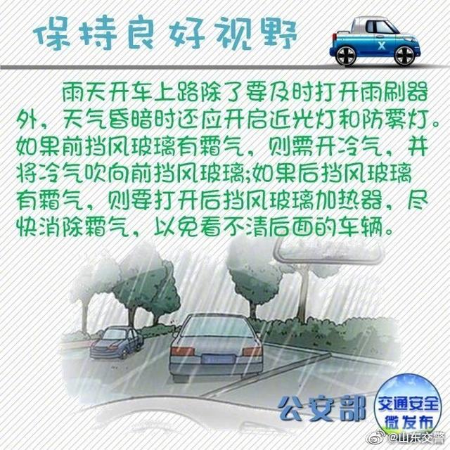 雨天行车 您要知道这些事