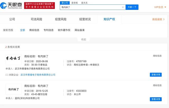 有限|网络热词“有内味了”被申请注册食品等商标