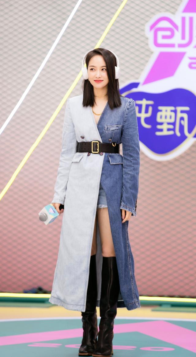 时尚探究社33岁的导师宋茜，一身炫酷西装帅气亮相，轻熟风造型展现气场魅力