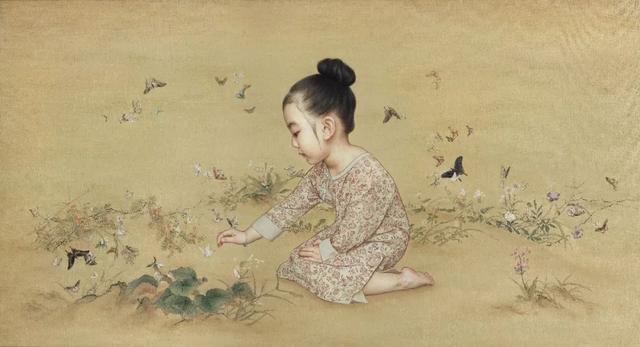 [你的育儿经]美翻了！老爸把女儿画进国画，一天创作10小时，人民日报都在转发