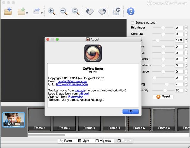 XnRetro for Mac(照片处理工具)