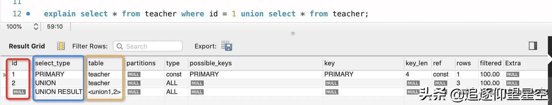 理论+实践，细谈MySQL中的explain执行计划之“谜”