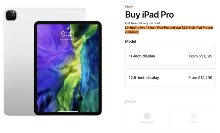 太平洋电脑网▲苹果限购！每人最多2部iPhone，新iPad Pro/MacBook Air看产能
