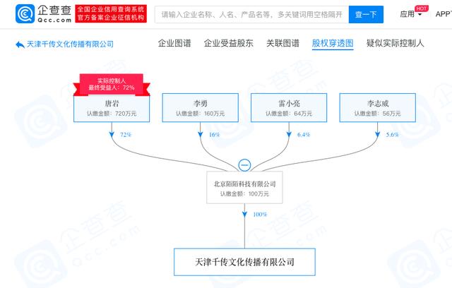 「新京报」陌陌成立文化传播新公司 联合创始人雷小亮任法定代表人