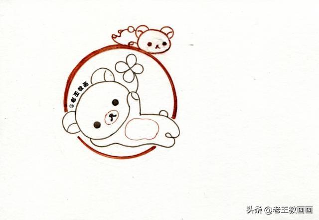「你的育儿经」简笔画小熊，6步就可以学会，给孩子收藏