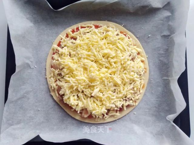 自制家庭版披萨，真材实料，好吃又健康！一点不比餐厅卖的差