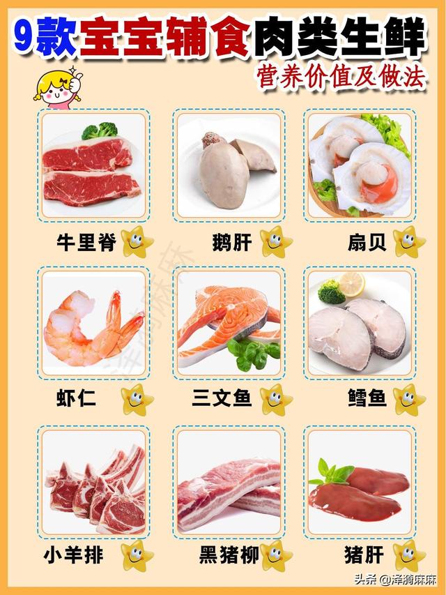 『超级宝妈』宝宝辅食红/白肉、生鲜添加顺序及营养价值！各类生鲜辅食做法