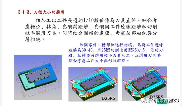 UG编程模具型芯加工方法
