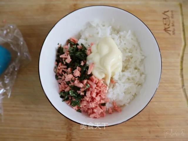 海苔火腿饭团：剩米饭的神仙吃法，好吃好玩