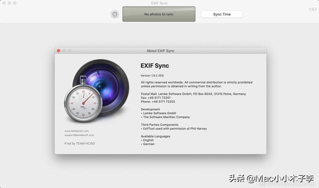 EXIF Sync for mac(EXIF信息排序软件)