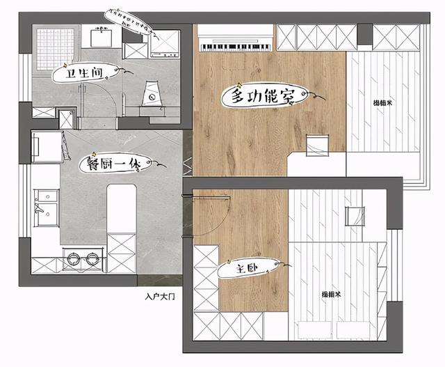 40㎡小房也能住一家三口，玄关设计被争相模仿，丝毫不输大户型