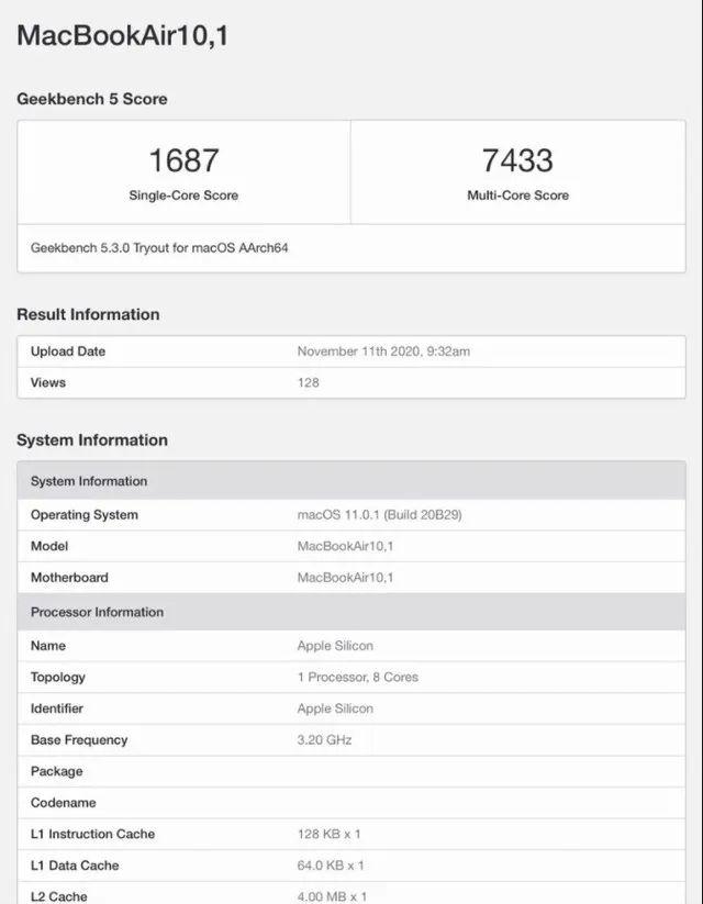 iPhone 12 Pro摄像头评分公布，新款Macbook Air跑分出炉