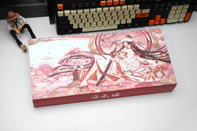 开啤酒小姐姐同款面具，ikbc白无垢樱花机械键盘开箱体验