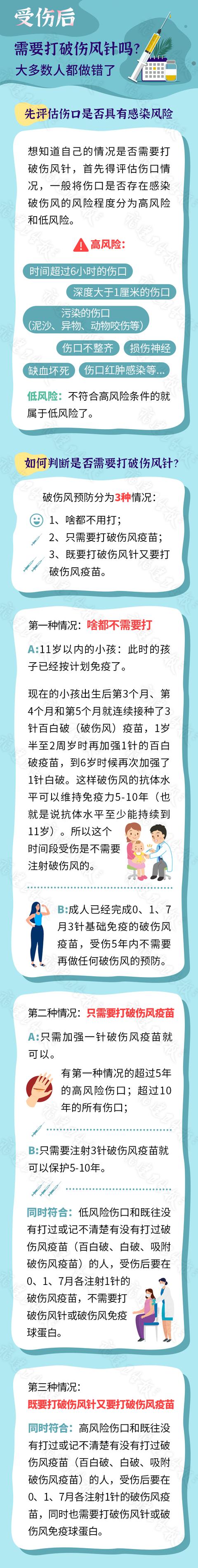 受伤后需要打破伤风针吗？大多数人都做错了