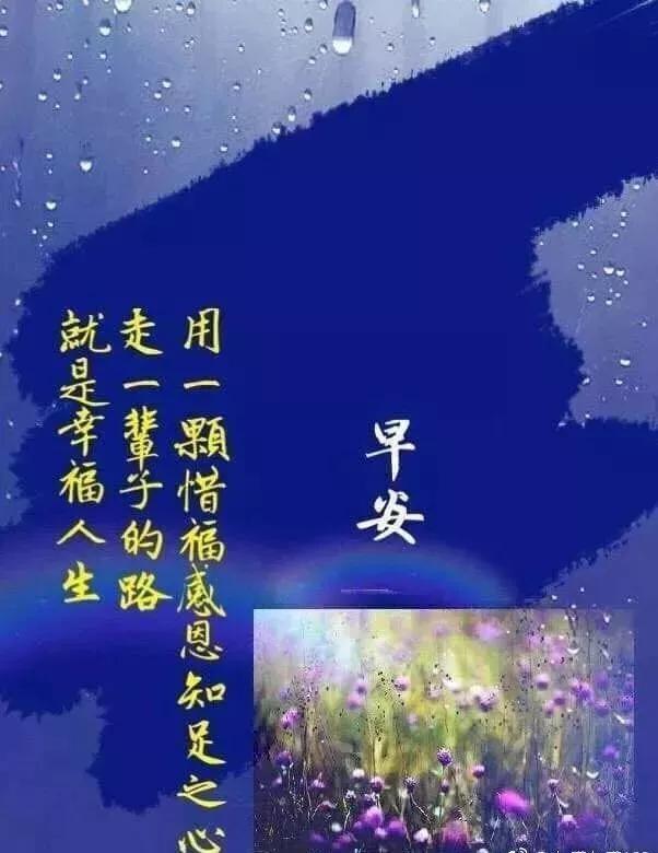 缘分，让我们相遇了，快乐，让我们相知了，早安