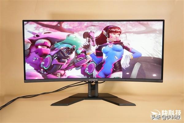 技嘉显示器G34WQC图赏：2K/144Hz/曲面齐活了