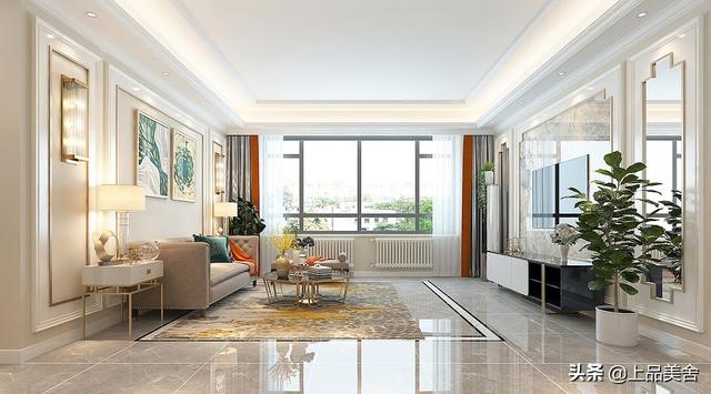 忍不住晒晒表哥家的美式风装修，全屋精致耐看，被客厅设计迷住了