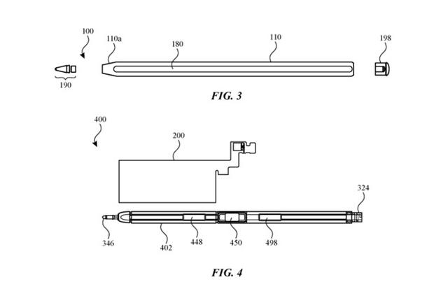 环球网▲苹果新专利显示Apple Pencil可能会采用玻璃材质 添加具有透明效果的显示屏