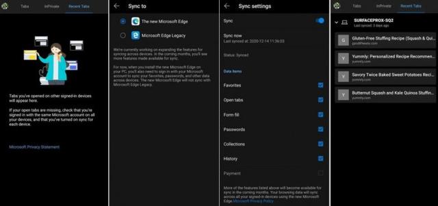 移动端Edge现支持同步标签页和浏览历史
