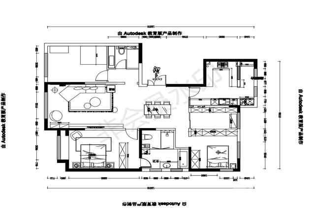 138平米三居室设计说明，42万元装修的现代风格有什么效果？