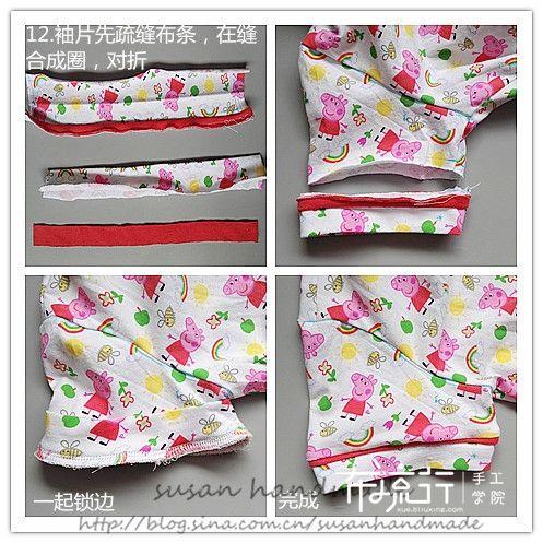 玻璃球的空气|小翻驳领儿童家居服,附过程&公式图纸教学