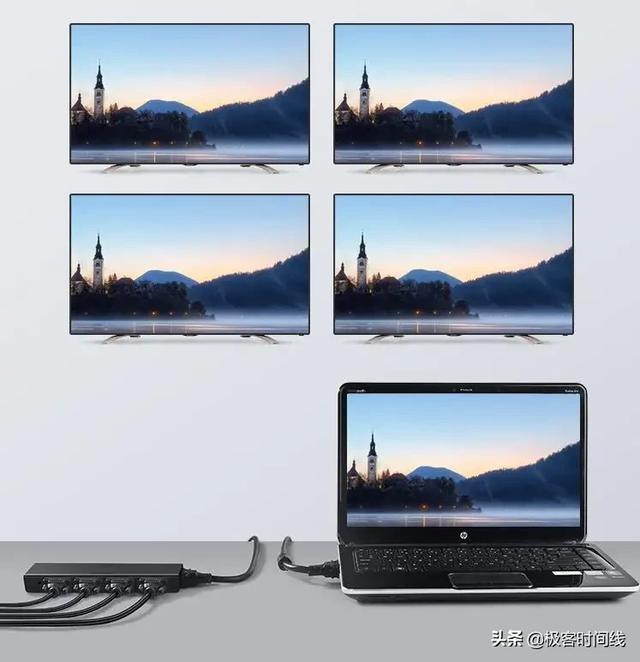 高清画质多屏共享，HDMI分配器轻松实现多屏同步观影