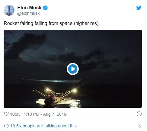 太平洋电脑网▲外媒:SpaceX将尝试回收两片火箭整流罩
